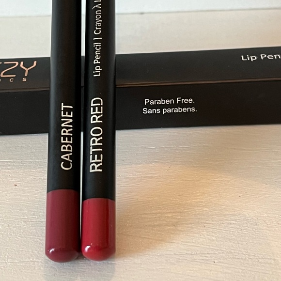 TWO LARITZY Cosmetics LIP PENCILS: NIB RETRO RED and CABERNET; Discontinued HTF - Picture 7 of 11